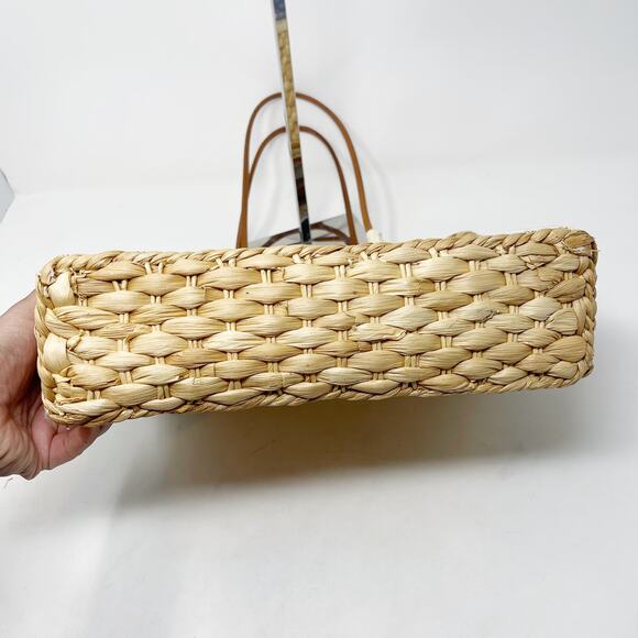 Quacker Factory USA Patriotic Wicker Tote Bag Purse Flag Sequin Embellished - Picture 14 of 16